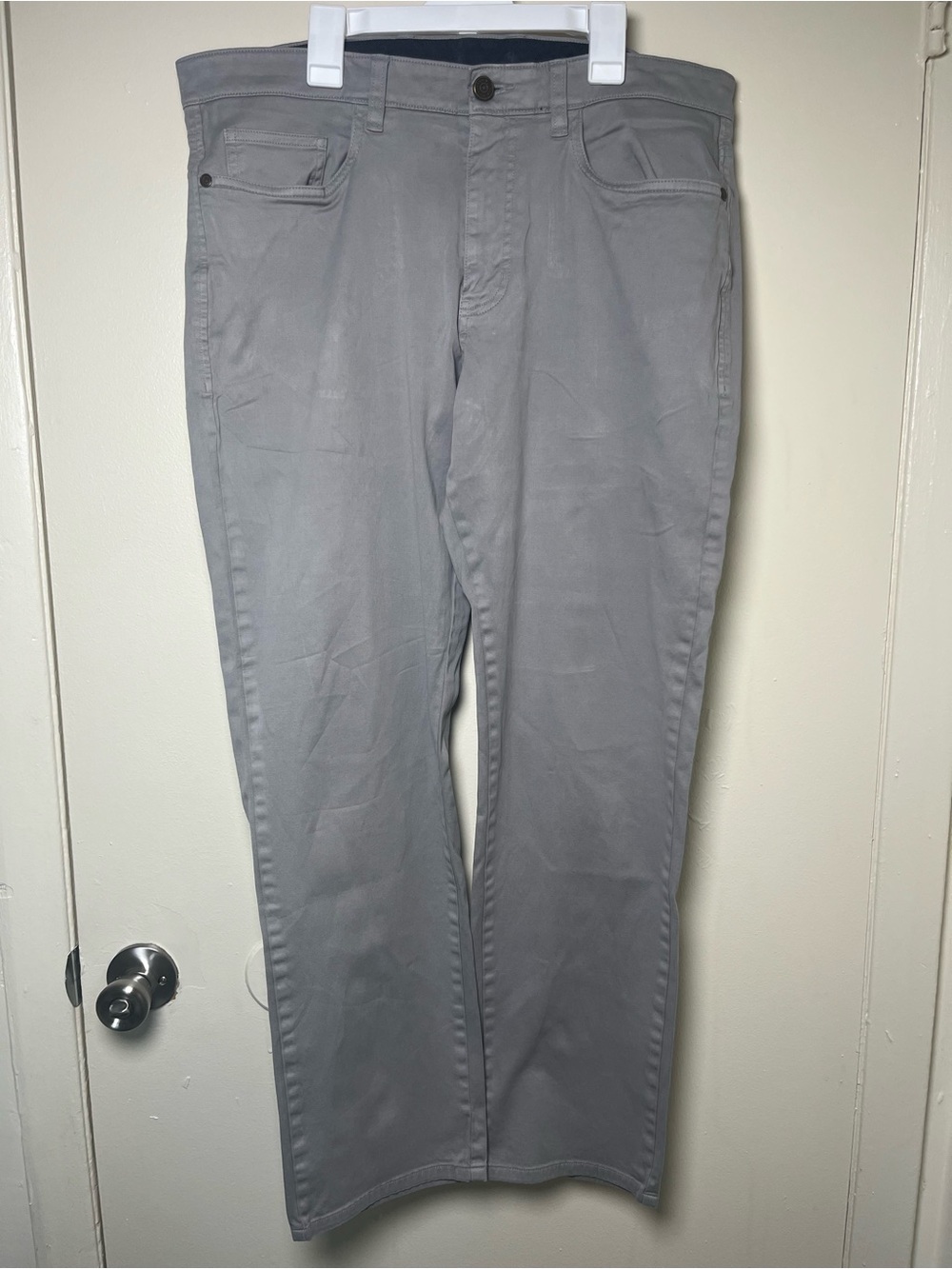 Men's Johnston & Murphy Light Gray Dress Pants Classic Straight Fit